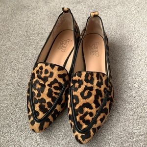 Franco Sarto Calf-Hair Cheetah Print Flats